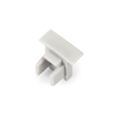 PLASTIC END CAP FLAT XS-LINE REC SET, grau