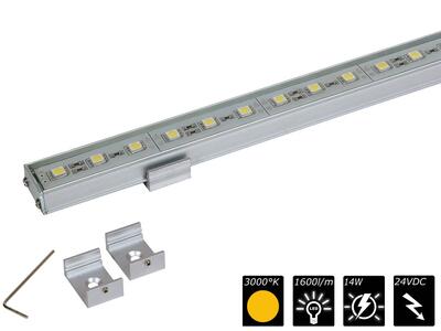 ALU STRIP 100cm MONO SMD, 2G, WW