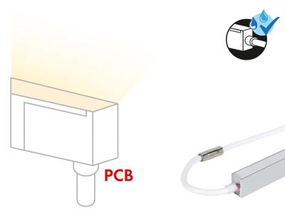 ANSCHLUSSKABEL BOTTOM, 2-POL für FLEX STRIP OPAL SIDE VIEW, weiss, pro m