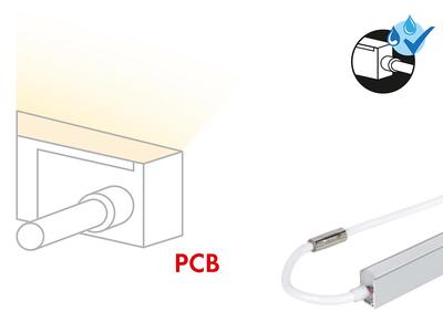 ANSCHLUSSKABEL SIDE links, 4-POL für FLEX STRIP OPAL LIVERPOOL RGB, weiss, pro m