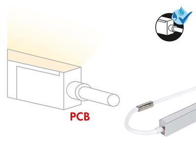 ANSCHLUSSKABEL TOP, 2-POL für FLEX STRIP OPAL SIDE VIEW, weiss, pro m