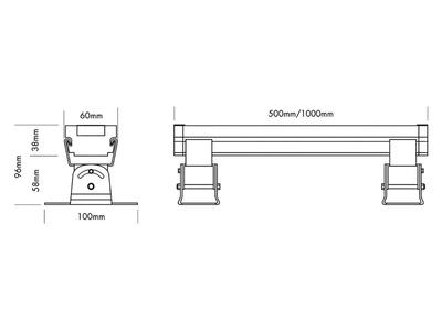 BAR RGBW (6500K) IP65 100cm (*CC)