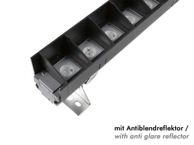 BAR SLIMLINE TRILED IP65 50cm mit Antiblendreflektor (*CC)