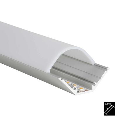 ALU PROFILE C-LINE CORNER silver 3m