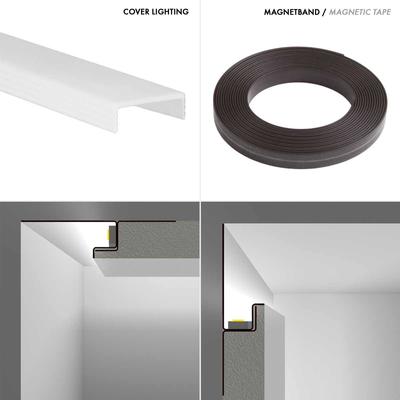 COVE LIGHTING PROFILE H20 PLASTER 2m