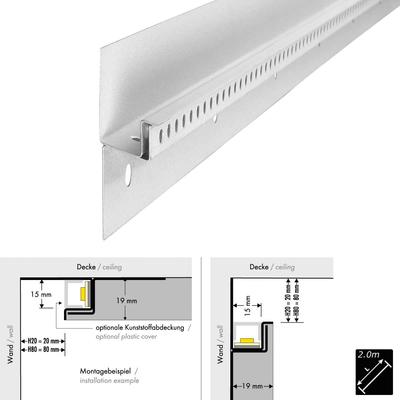 COVE LIGHTING PROFILE H20 PLASTER 2m