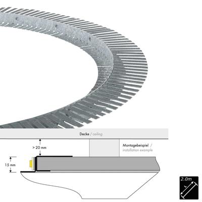 COVE LIGHTING PROFILE K ROUND 2m