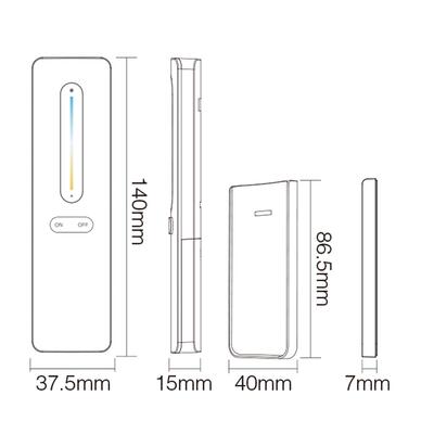 RF-2.4GHz HAND REMOTE CONTROLLER MONO/CCT - 1 ZONEN - SLIDE, black