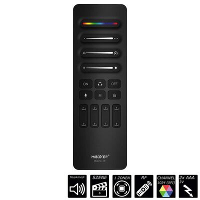 RF-2.4GHz HAND SPI-SENDER - 1 ZONE, MUSICMODI, schwarz