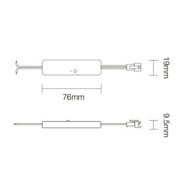 RF-2.4GHz SPI CONTROLLER 3-IN-1, SINGLE / RGB / RGBW, 2048 Pixel, MINI