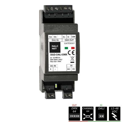 DALI > DMX CONVERTER, DIN-RAIL