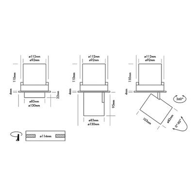 DOWNLIGHT CUCKOO 120 38° (20°), NW