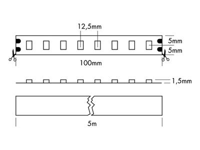 FLEX STRIP 400 HE+ MONO CW 5m 