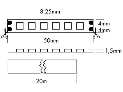 FLEX STRIP 600 MONO NW 20m