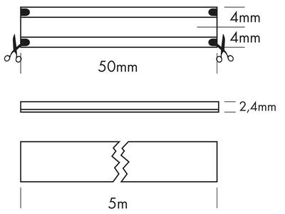FLEX STRIP COB LP CW 5m