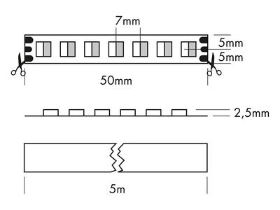 FLEX STRIP DW 80 3000-6500°K 2-IN-1, 2G, 5m