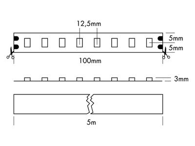 FLEX STRIP IP53 400 HE+ MONO SWW 5m 