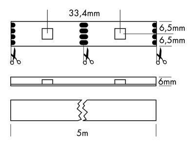 FLEX STRIP IP65 DIGITAL RGB 30 SEG - P30 - 5V, 5m