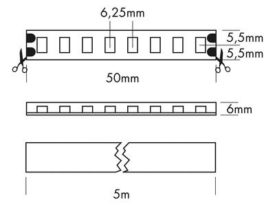 FLEX STRIP IP68 800 ENERGY MONO WW 5m