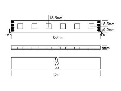 FLEX STRIP IP68 HD RGB 24V 5m