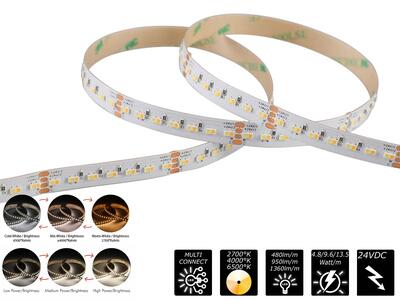 FLEX STRIP MPS-CCT-2700/4000/6500 6-IN-1 4.8/9.6/13.5W 5m 