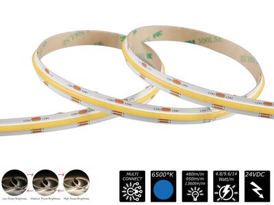 FLEX STRIP MPS-COB&CSP 560 3-IN-1 4.8/9.6/14W MONO CW 5m 