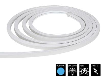 FLEX STRIP IP54 OPAL SIDE VIEW CW 5m 