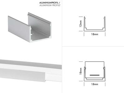 FLEX STRIP IP54 OPAL SIDE VIEW UWW 5m 