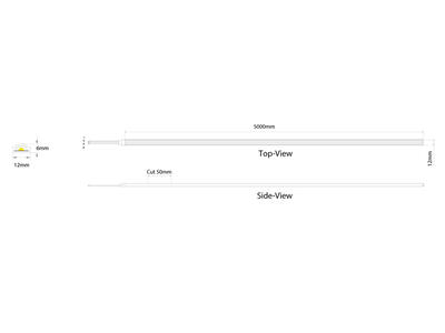 FLEX STRIP OPAL TOP RGB 12, IP67, 5m