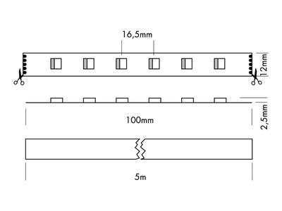 FLEX STRIP RGBW 4-IN-1 (3000K) 5m