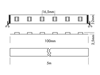 FLEX STRIP RGB+CCT 5-IN-1 (2400-6500K) 5m