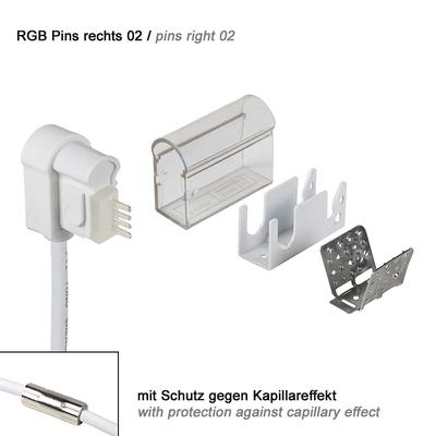 ANSCHLUSSKABEL Einspeisung von unten rechts 02 IP67 auf offenes Kabelende PRO RGB