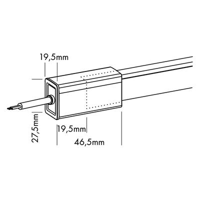 Y-supply connector IP67 FLAT DYNAMIC WHITE + DIGITAL