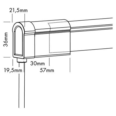 ANSCHLUSSKABEL Einspeisung von unten rechts 02 IP67 auf offenes Kabelende PRO RGB
