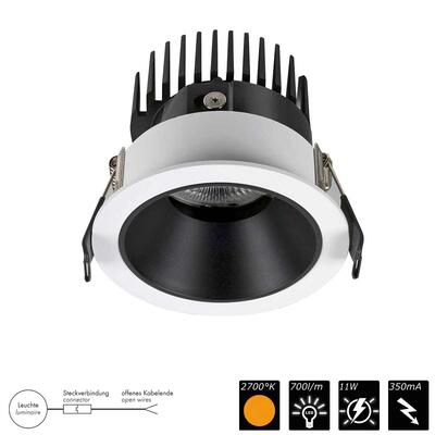 DOWNLIGHT FLEXIO FIXED, weiss > schwarz, 35°, SWW