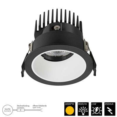 DOWNLIGHT FLEXIO SWIVEL, schwarz > weiss, 50°, WW