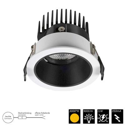 DOWNLIGHT FLEXIO SWIVEL, weiss > schwarz, 50°, WW