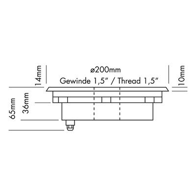 FOUNTAIN RING 12x 2 Watt MONO CW