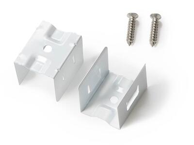 MOUNTING CLIP SET for FLEX STRIP WALL (2 pce), white