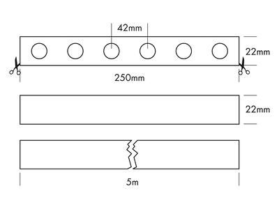 FLEX STRIP IP65 WALL 60° (grau) NW 5m