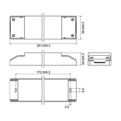 LINEAR SCHALTNETZTEIL dimmbar DALI-II DT6 / PUSH-DIM 60 Watt