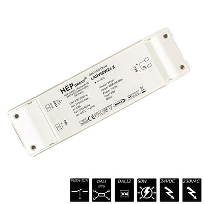 LINEAR SCHALTNETZTEIL dimmbar DALI-II DT8 / PUSH-DIM 60 Watt