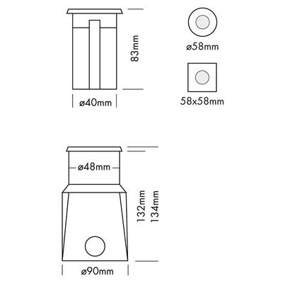 INGROUND 1RC MONO asym. 45°/35°, WW