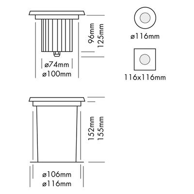 INGROUND ADVANCED MONO SMALL S, RGB (*CA)