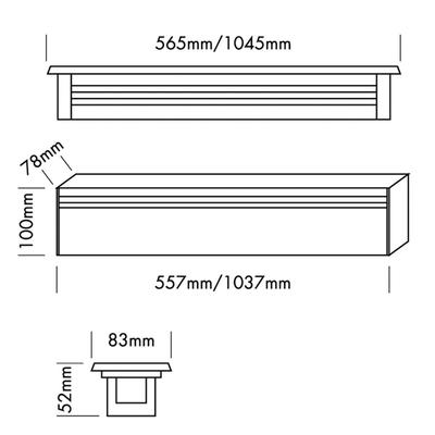 INGROUND LINEAR LARGE 56,5cm, 230 VAC, WW