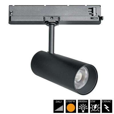 TRACKLIGHT JAY 65 32W DALI 32° (24°, 55°), schwarz, SWW