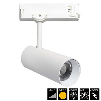 TRACKLIGHT JAY 65 32W DALI 32° (24°, 55°), weiss, WW