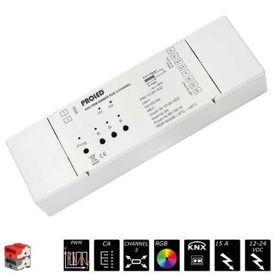 KNX PWM DIMMER RGB 3x 5A