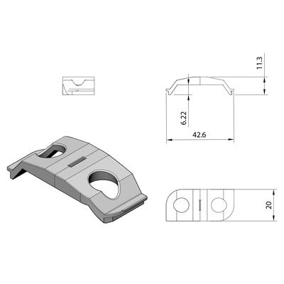 KABEL-CLIP PS-LINE SERIE PETG