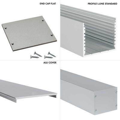 ALU L-LINE HOUSING STANDARD weiss 40cm